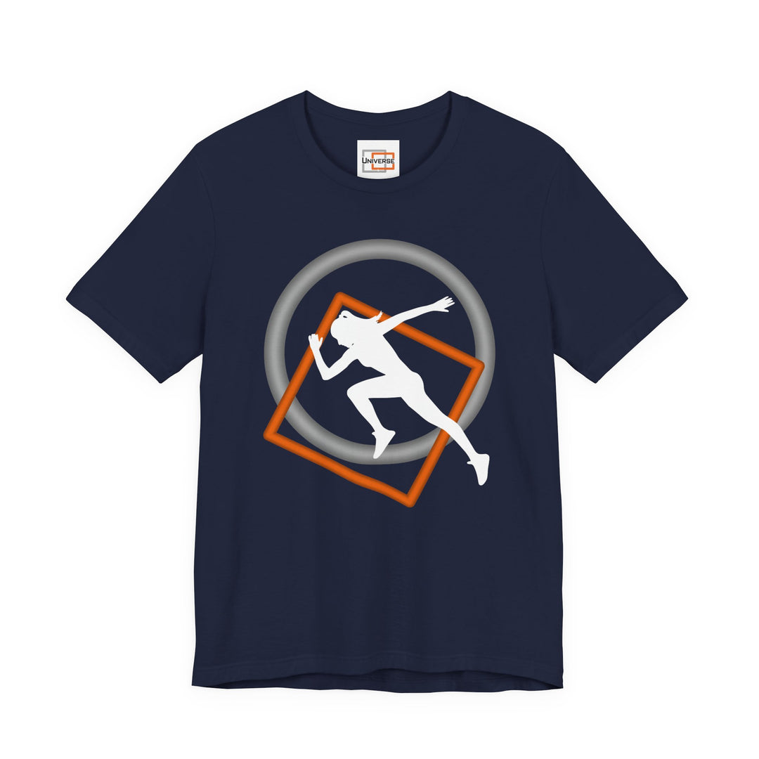 Minimal Sprinter Dark — Unisex Graphic Tee | Universe