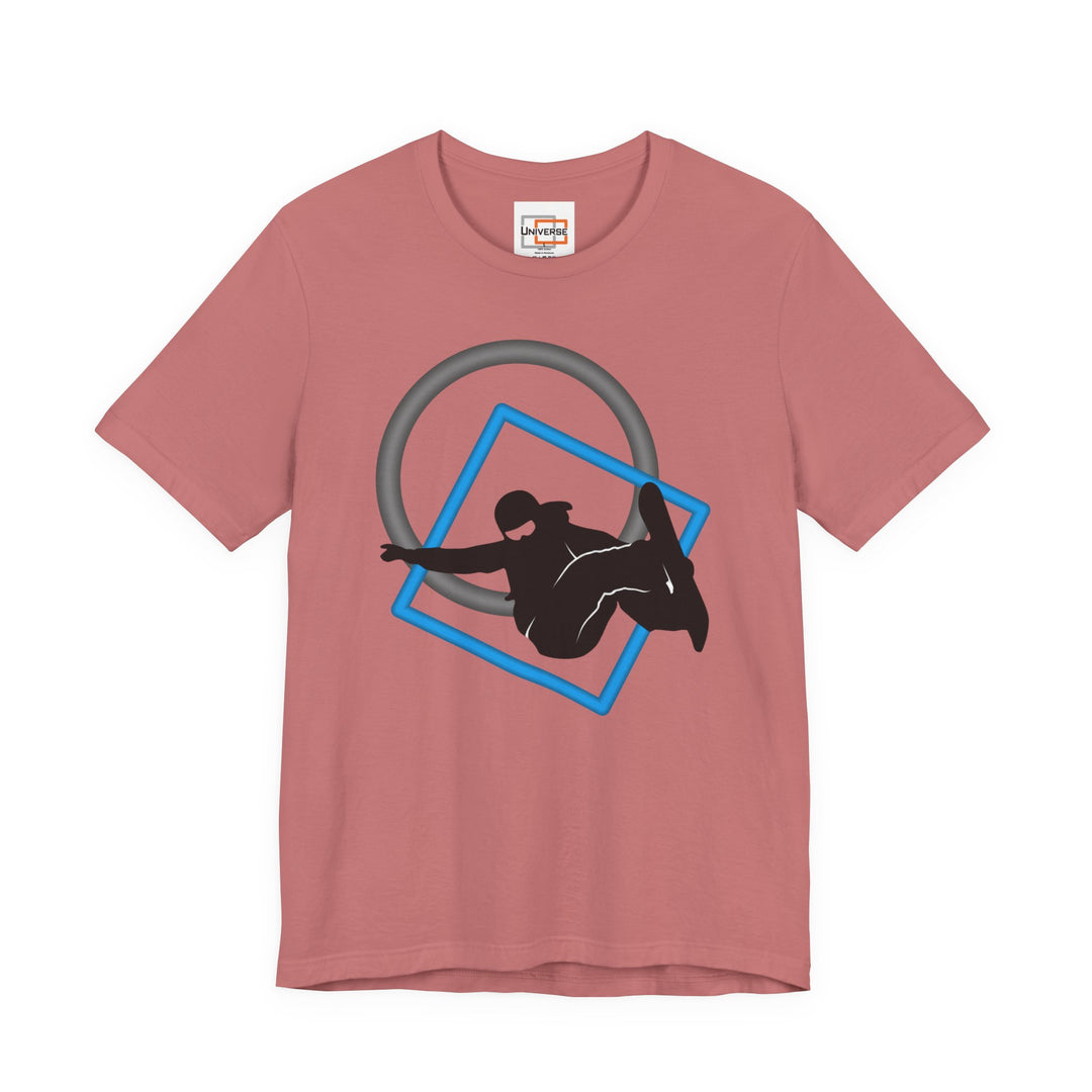 Minimal Snowboarder Light— Unisex Graphic Tee | Universe