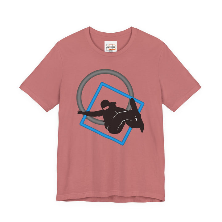 Minimal Snowboarder Light— Unisex Graphic Tee | Universe