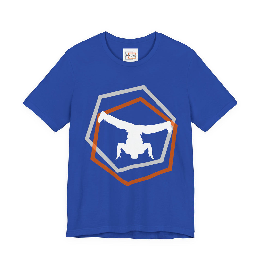 Minimal Breakdancer Dark — Unisex Graphic Tee | Universe