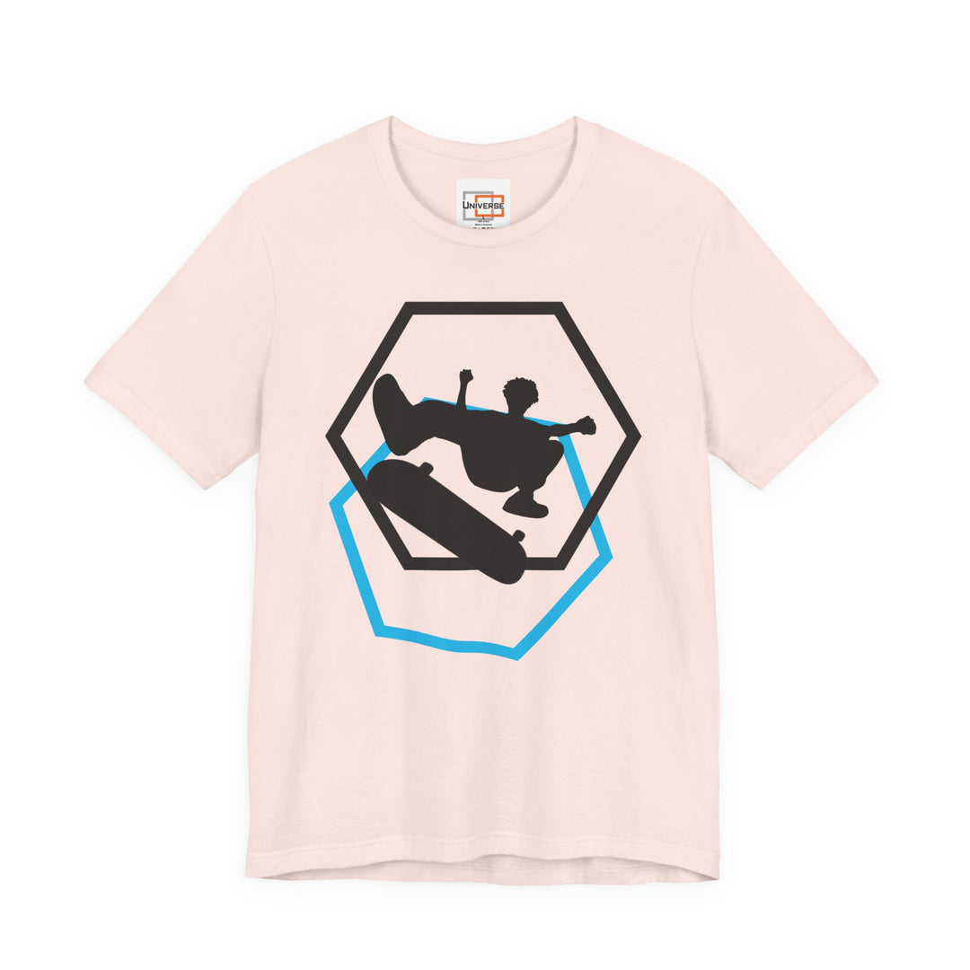 Minimal Skateboarder Light — Unisex Graphic Tee | Universe