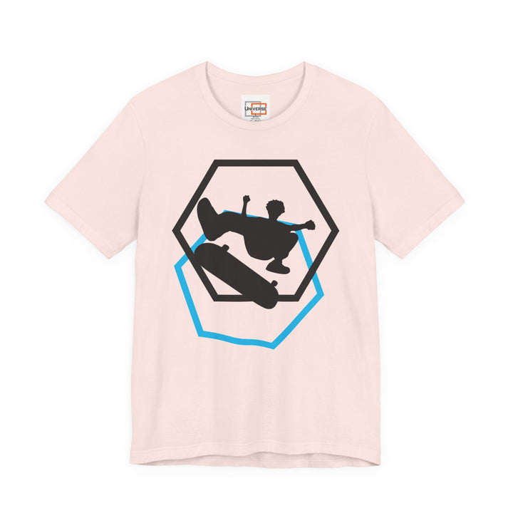 Minimal Skateboarder Light — Unisex Graphic Tee | Universe