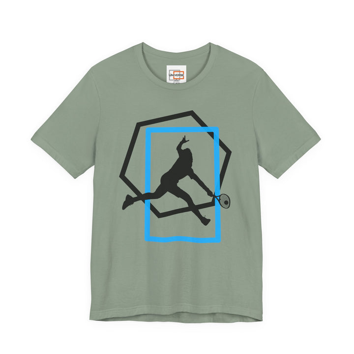 Minimal Tennis Man Light — Unisex Graphic Tee | Universe