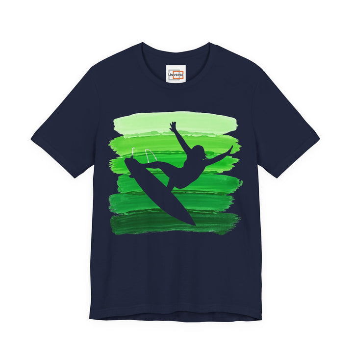 Vintage Surfer Carve Green — Unisex Graphic Tee | Universe