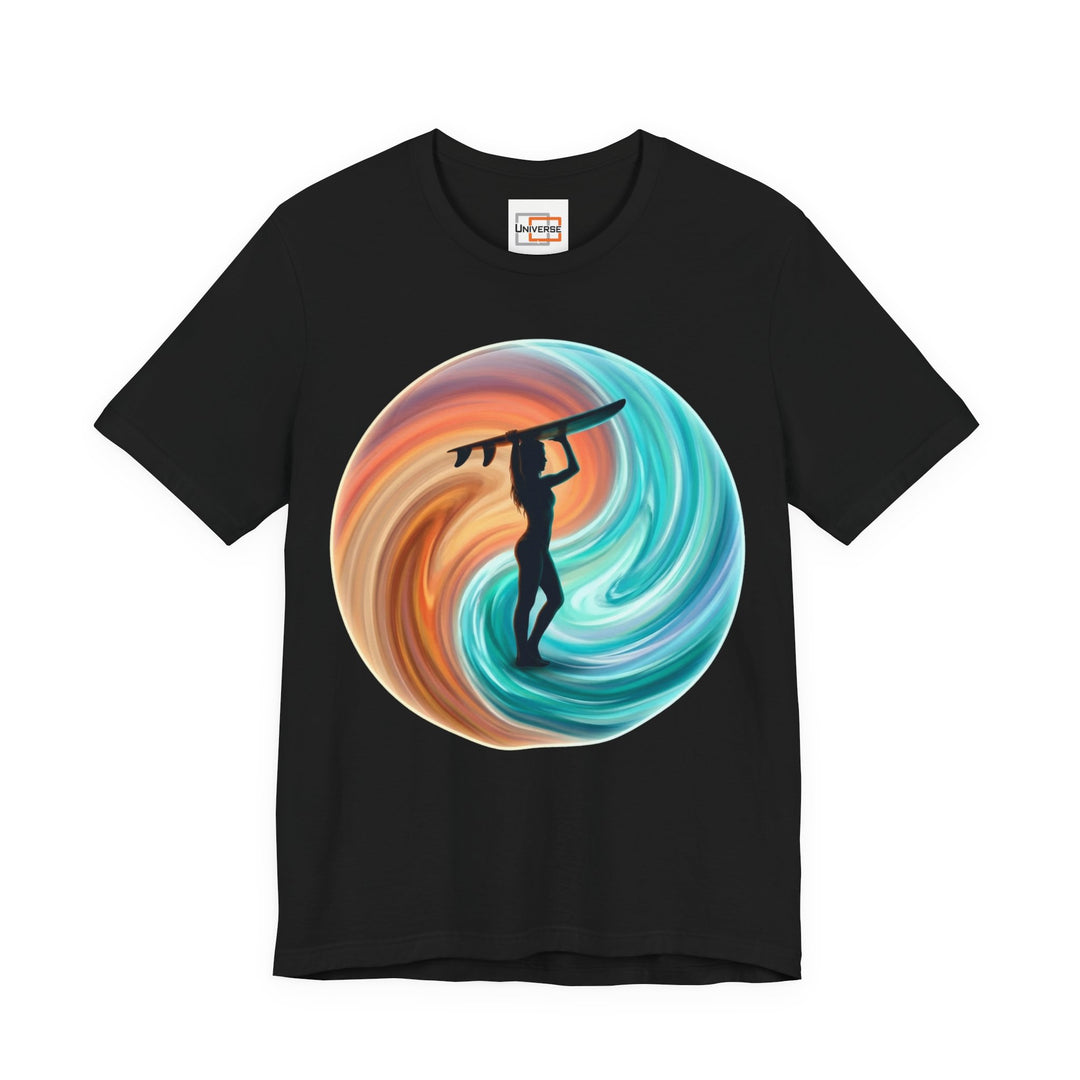 Surf Yin Yang Vortex — Unisex Graphic Tee | Universe