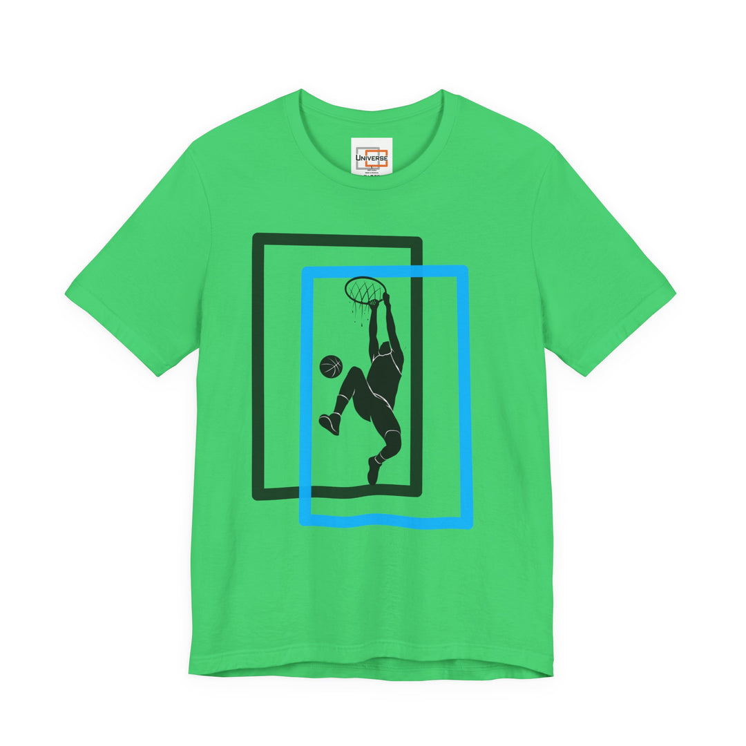 Minimal Basketball Dunk Light — Unisex Graphic Tee | Universe