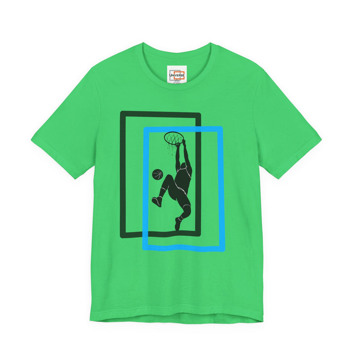 Minimal Basketball Dunk Light — Unisex Graphic Tee | Universe