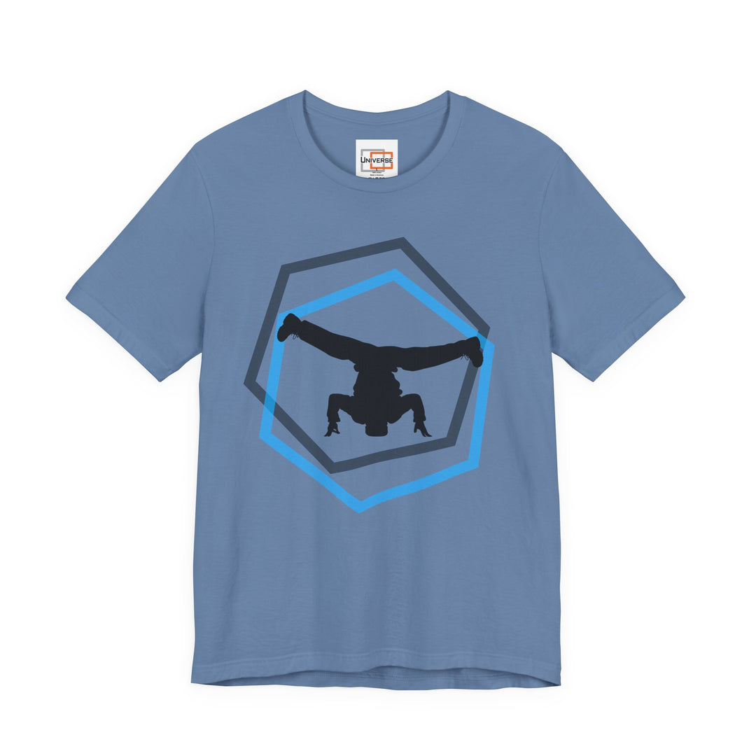 Minimal Breakdancer Light — Unisex Graphic Tee | Universe