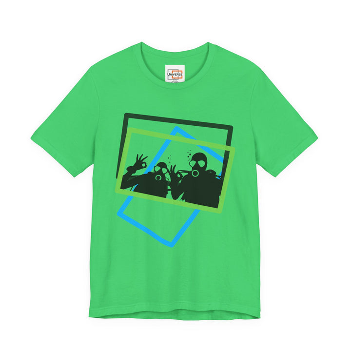 Minimal Scuba Duo Light — Unisex Graphic Tee | Universe