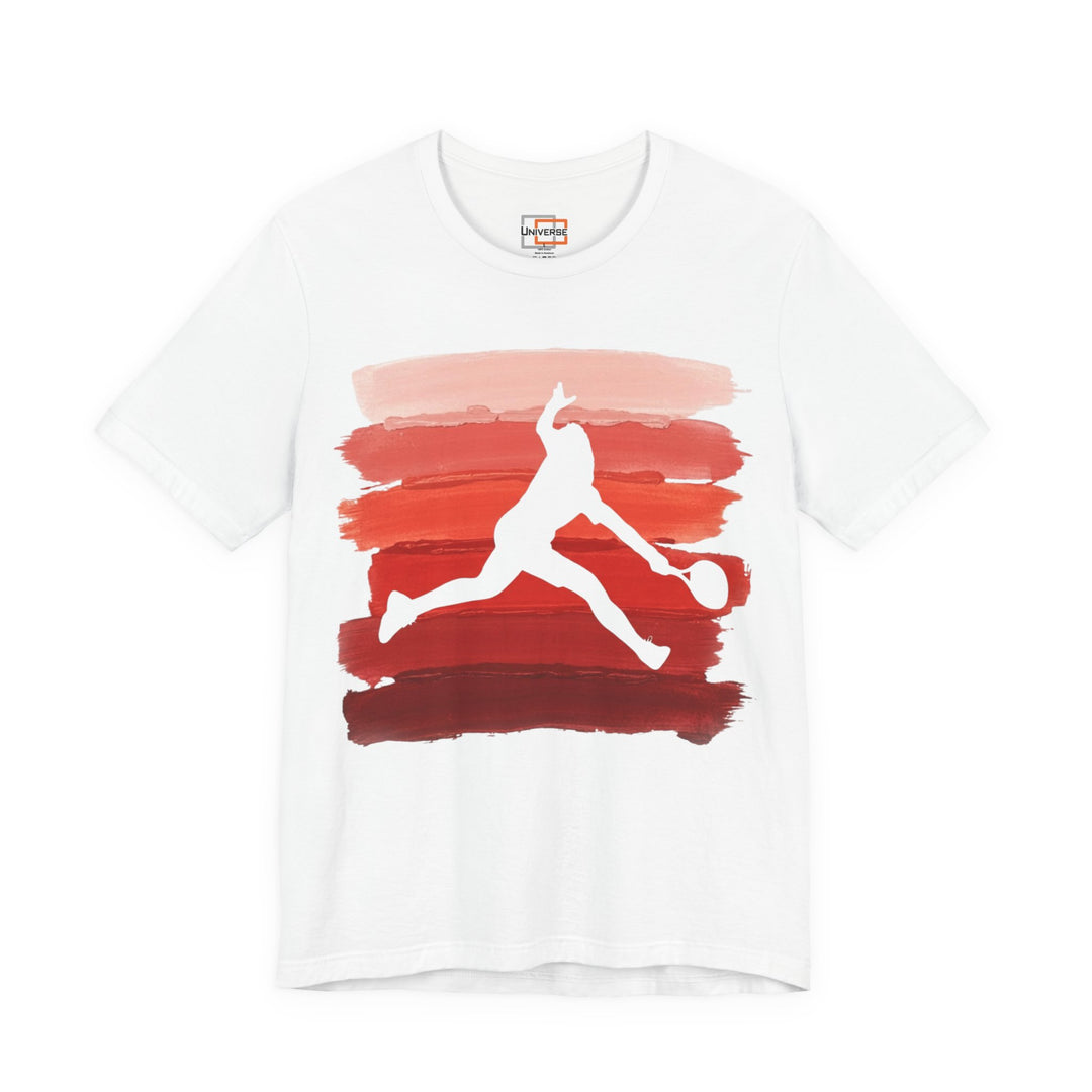 Vintage Tennis Red Stripes — Unisex Graphic Tee | Universe