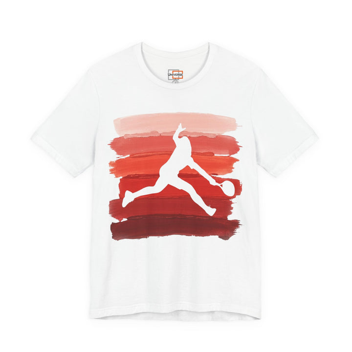 Vintage Tennis Red Stripes — Unisex Graphic Tee | Universe