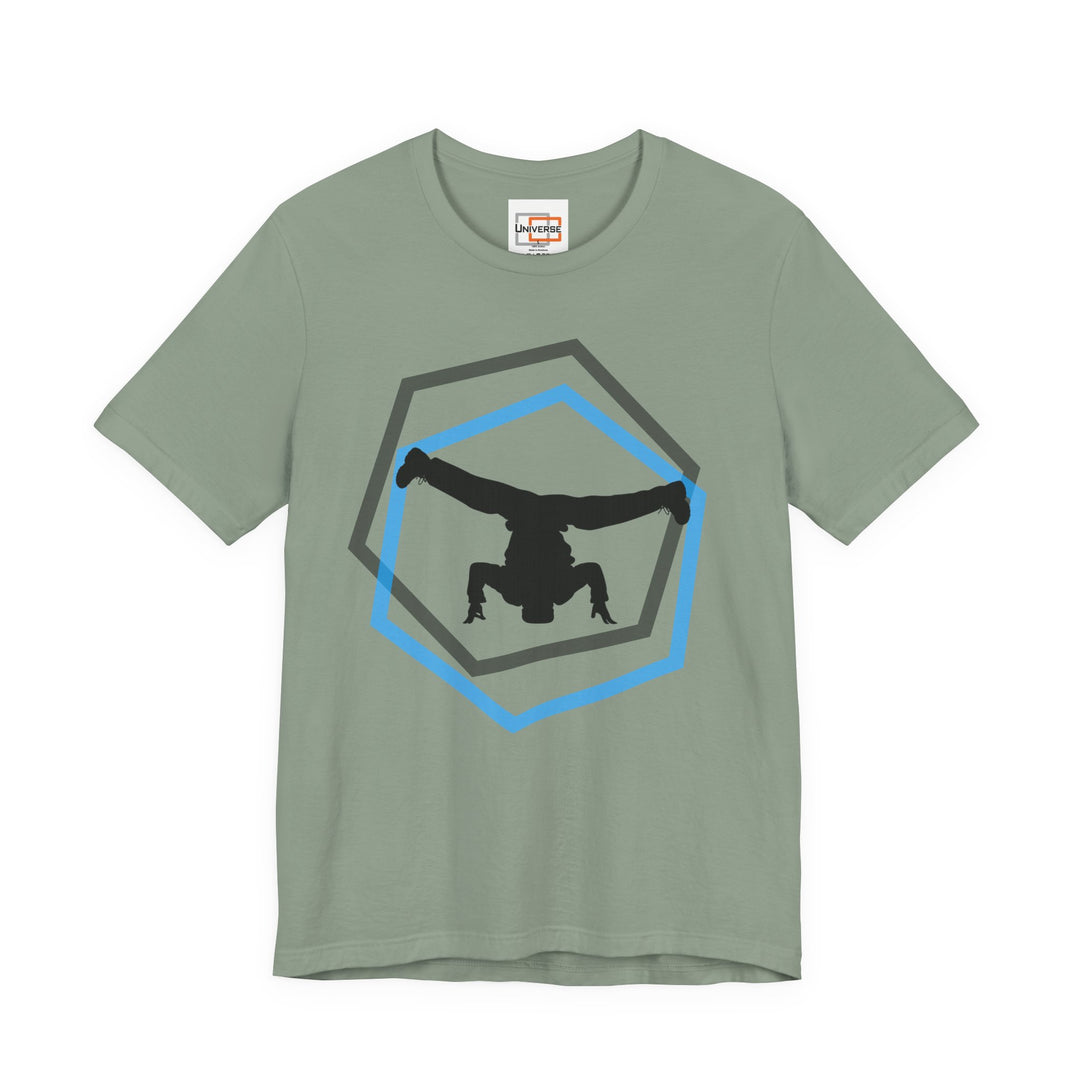 Minimal Breakdancer Light — Unisex Graphic Tee | Universe