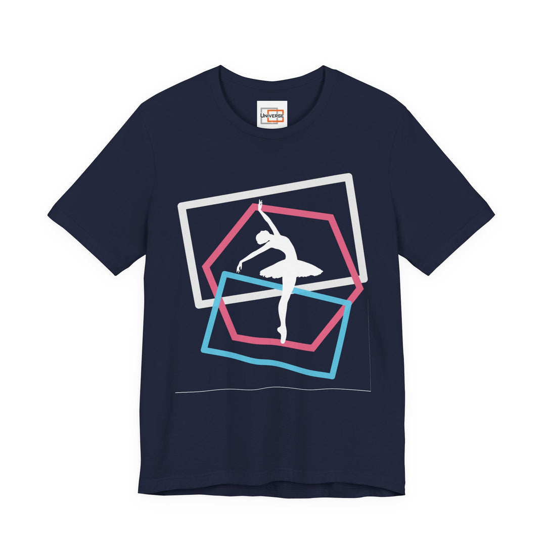 Minimal Ballerina Dark — Unisex Graphic Tee | Universe