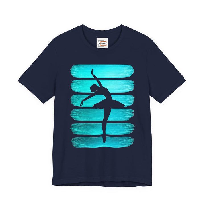 Vintage Ballerina Stripes — Unisex Graphic Tee | Universe