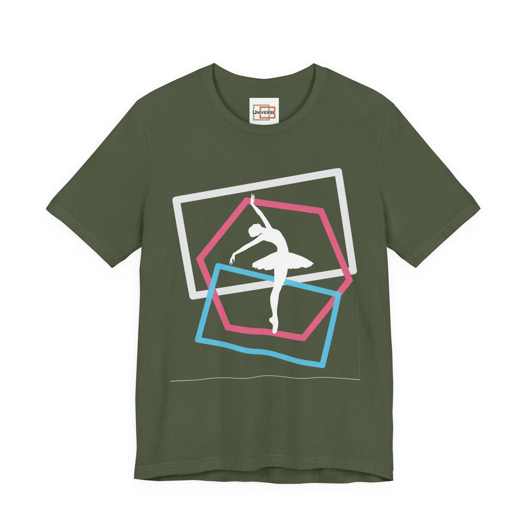 Minimal Ballerina Dark — Unisex Graphic Tee | Universe