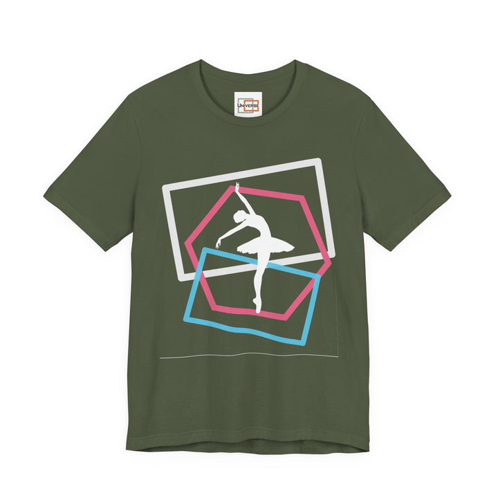 Minimal Ballerina Dark — Unisex Graphic Tee | Universe