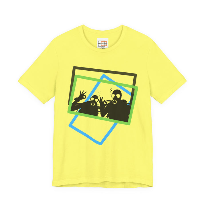 Minimal Scuba Duo Light — Unisex Graphic Tee | Universe
