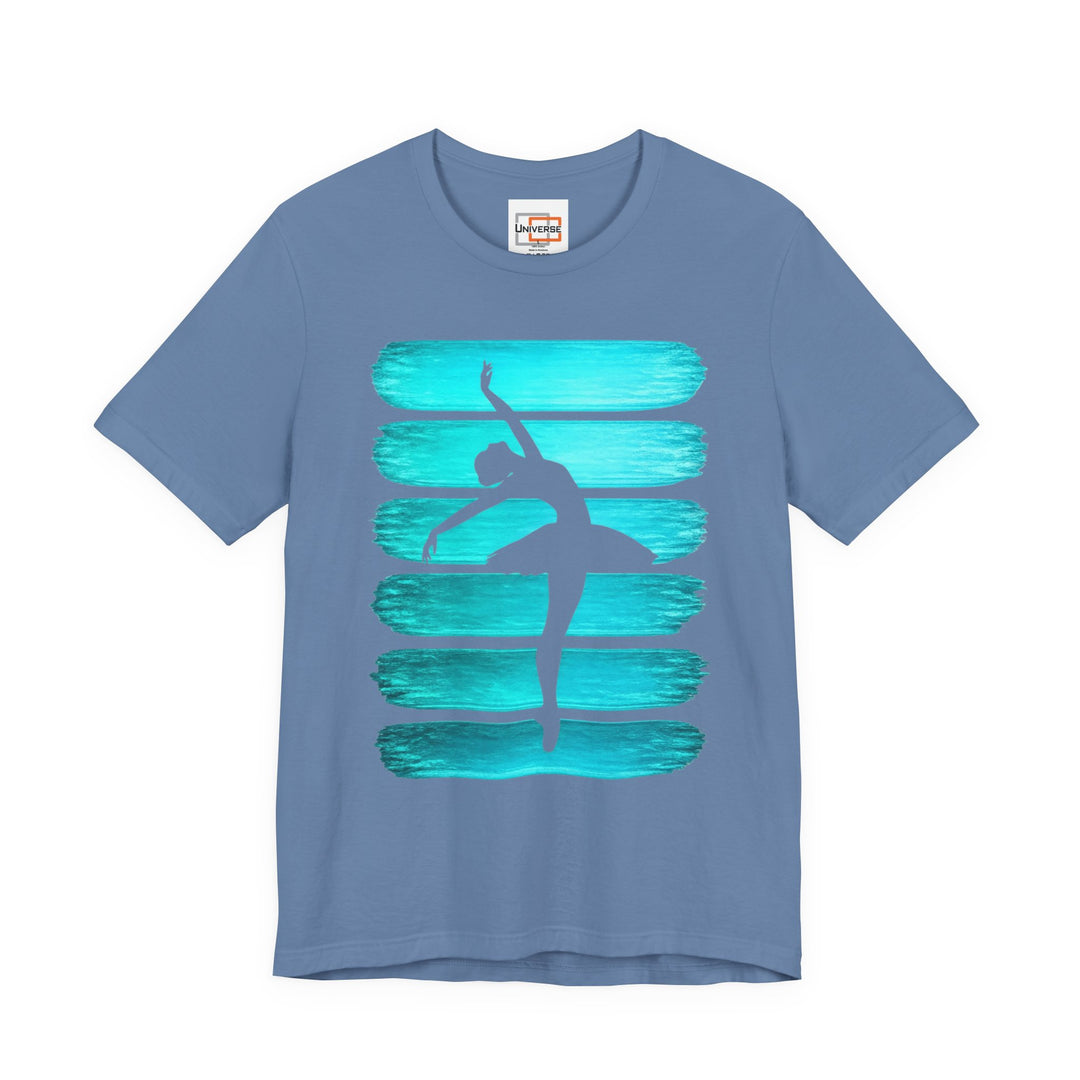 Vintage Ballerina Stripes — Unisex Graphic Tee | Universe