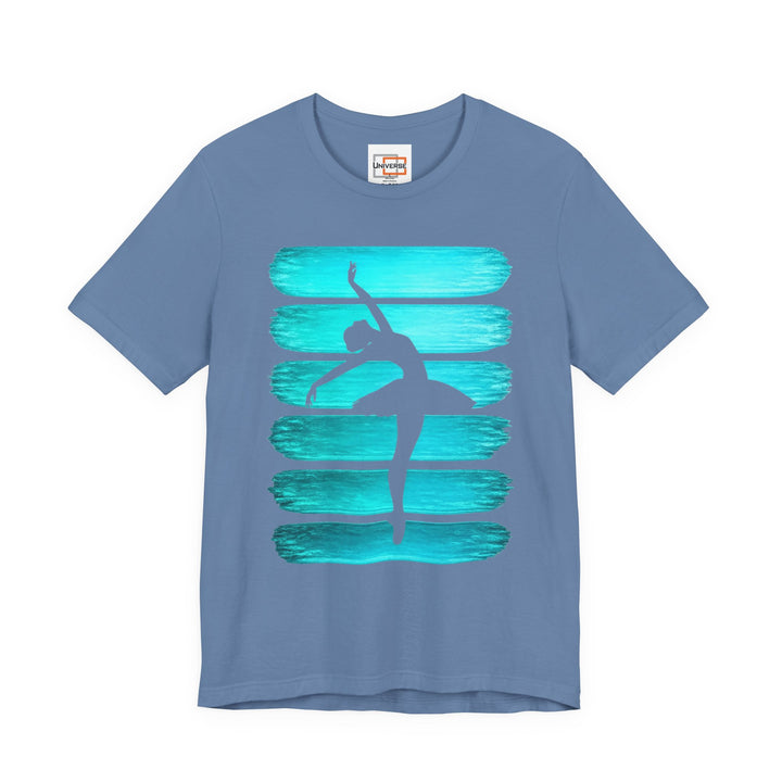 Vintage Ballerina Stripes — Unisex Graphic Tee | Universe