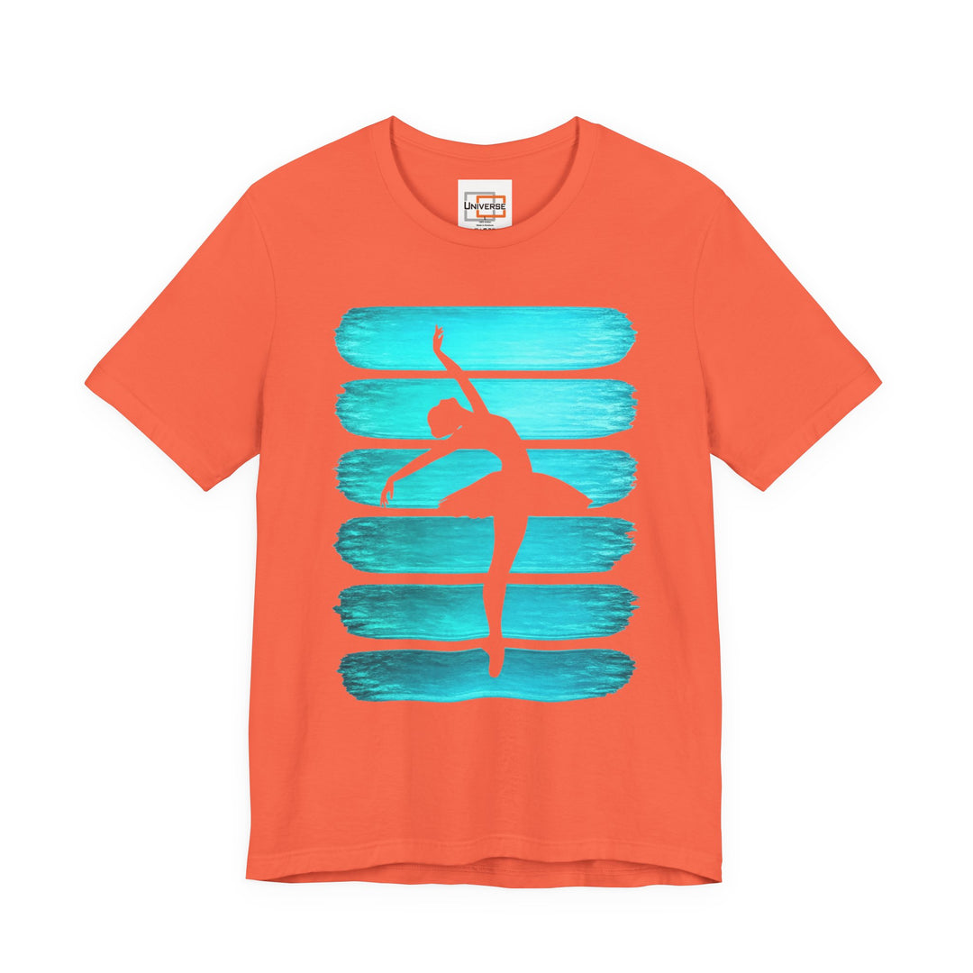 Vintage Ballerina Stripes — Unisex Graphic Tee | Universe