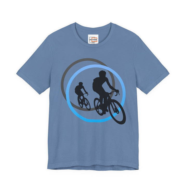 Minimal Cyclists Light — Unisex Graphic Tee | Universe