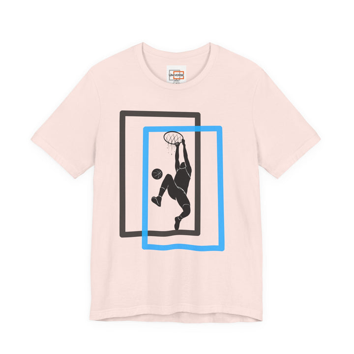 Minimal Basketball Dunk Light — Unisex Graphic Tee | Universe