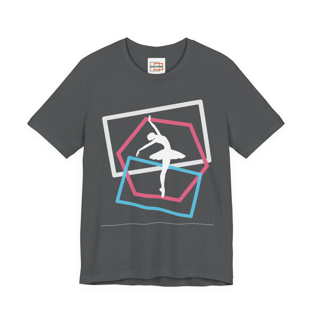 Minimal Ballerina Dark — Unisex Graphic Tee | Universe