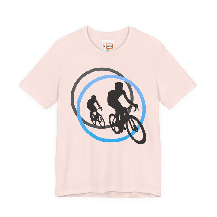 Minimal Cyclists Light — Unisex Graphic Tee | Universe