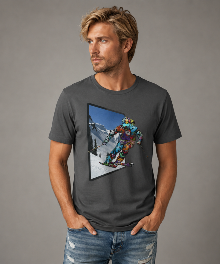 Graffiti Skier Portal Mockup — Universe Digital