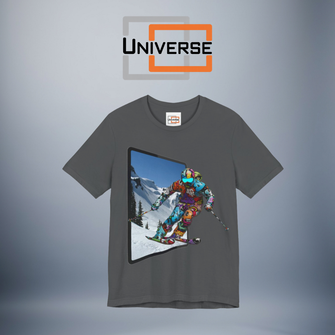 Graffiti Skier Portal Branded Design — Universe Digital