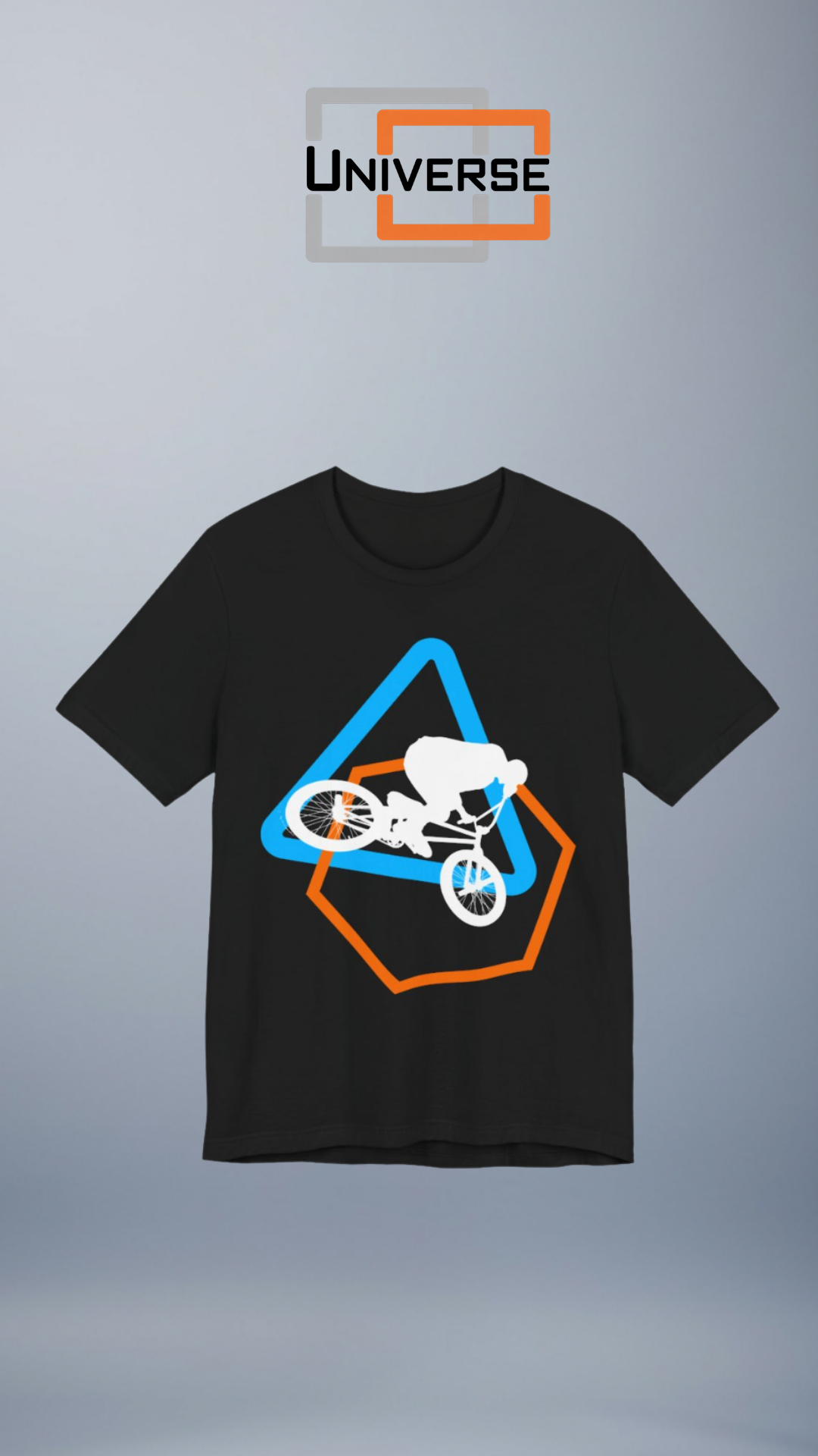 Minimal BMX Dark Branded Design Portrait — Universe Digital