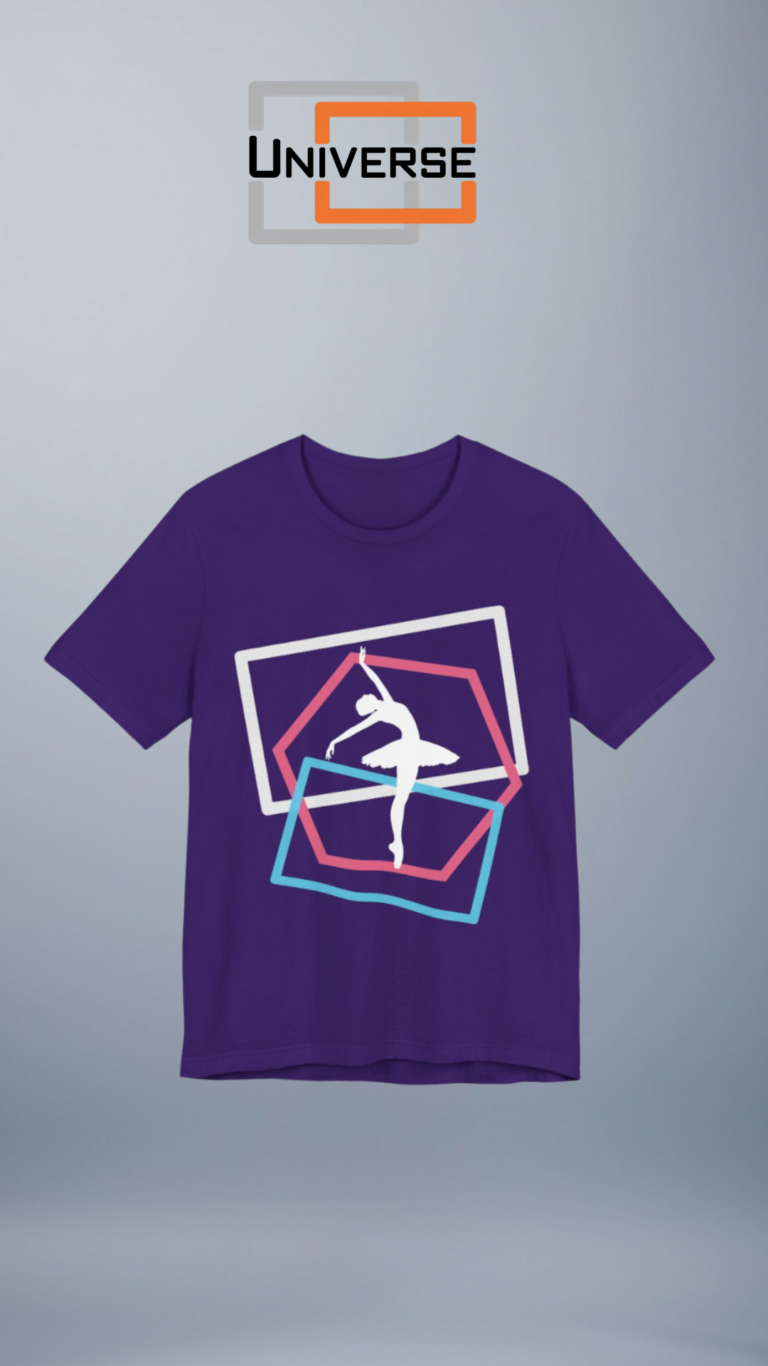 Minimal Ballerina Dark Branded Design Portrait — Universe Digital