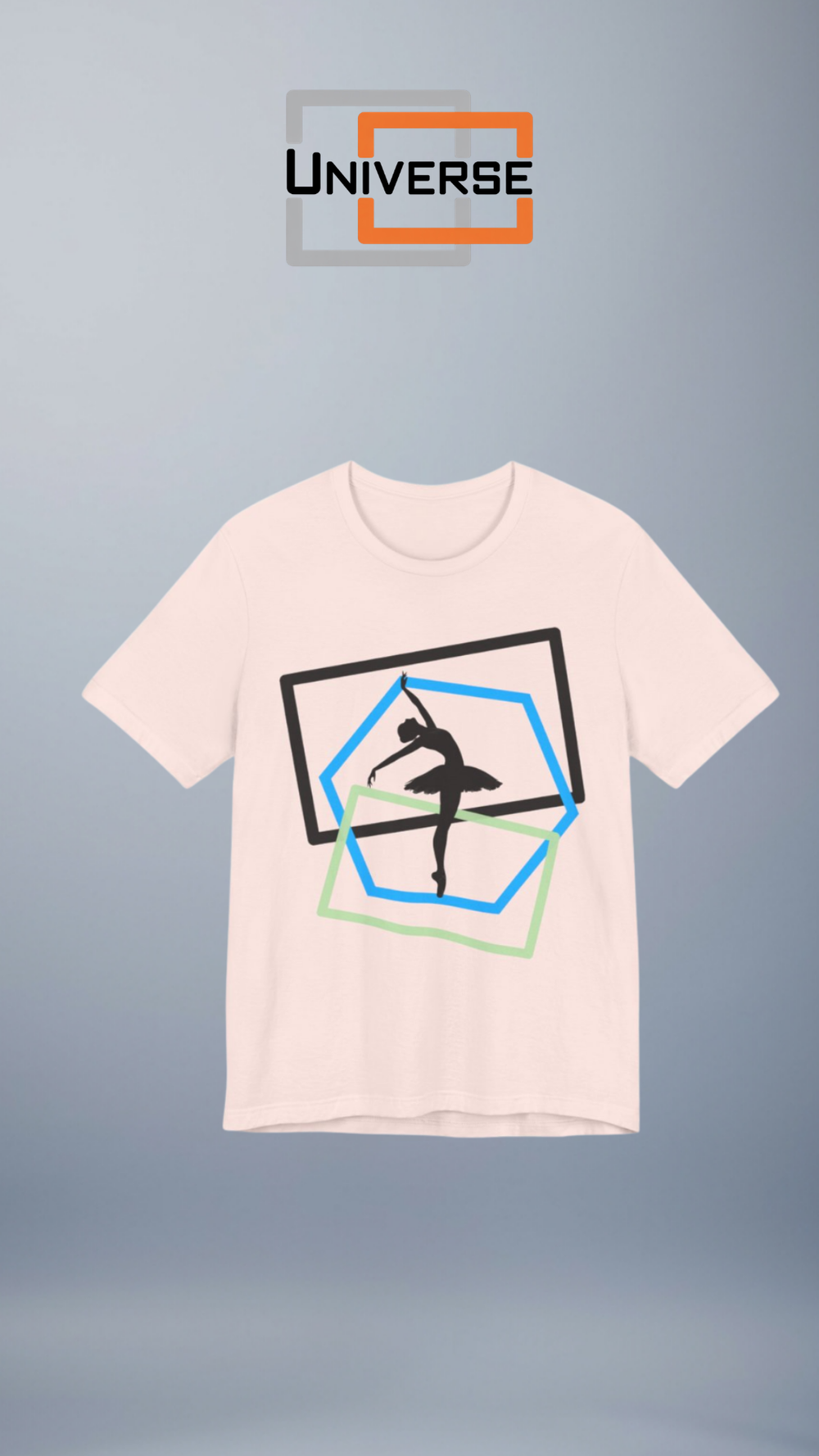 Minimal Ballerina Light Branded Design Portrait — Universe Digital