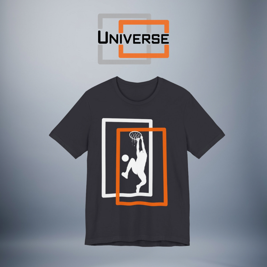 Minimal Basketball Dunk Dark Branded Design — Universe Digital