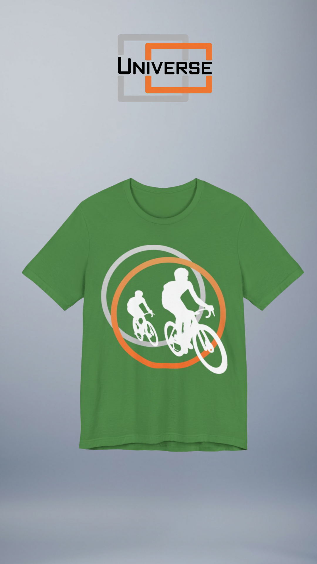 Minimal Cyclists Dark Branded Design Portrait — Universe Digital