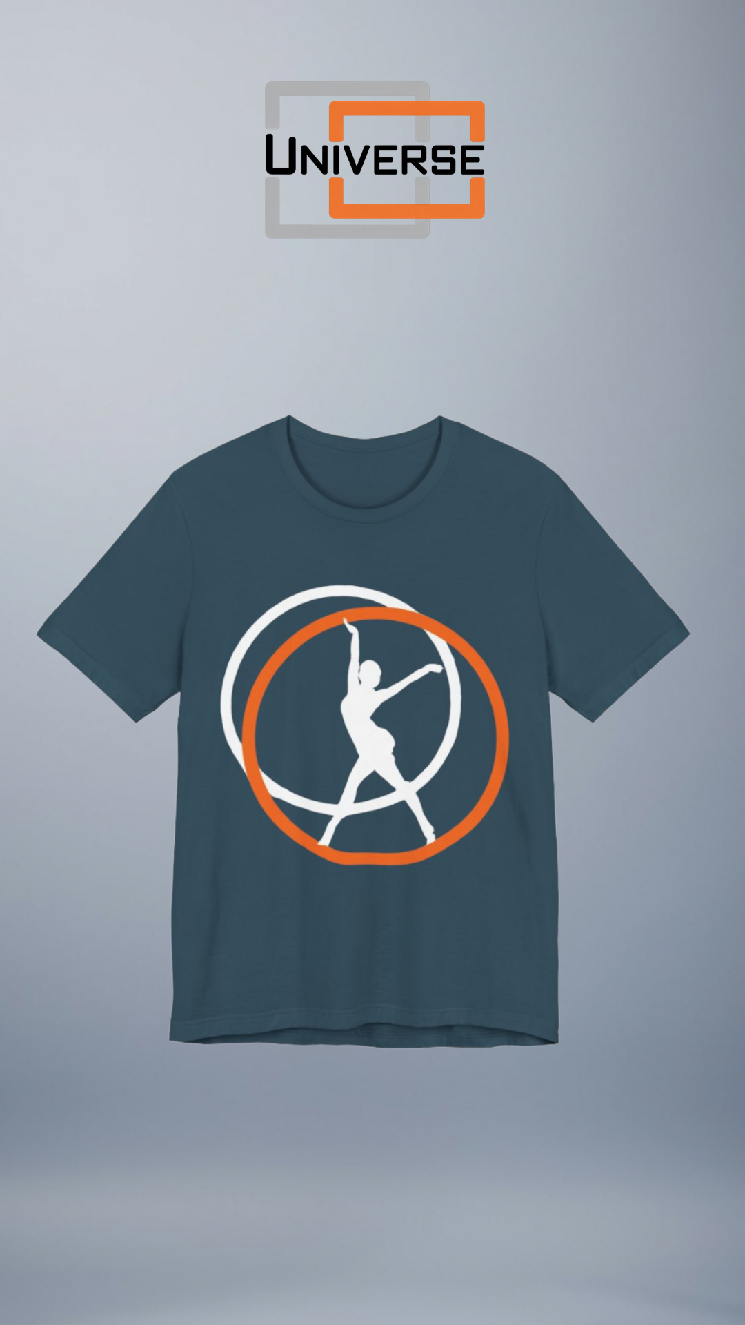 Minimal Dancer Dark Branded Design Portrait — Universe Digital