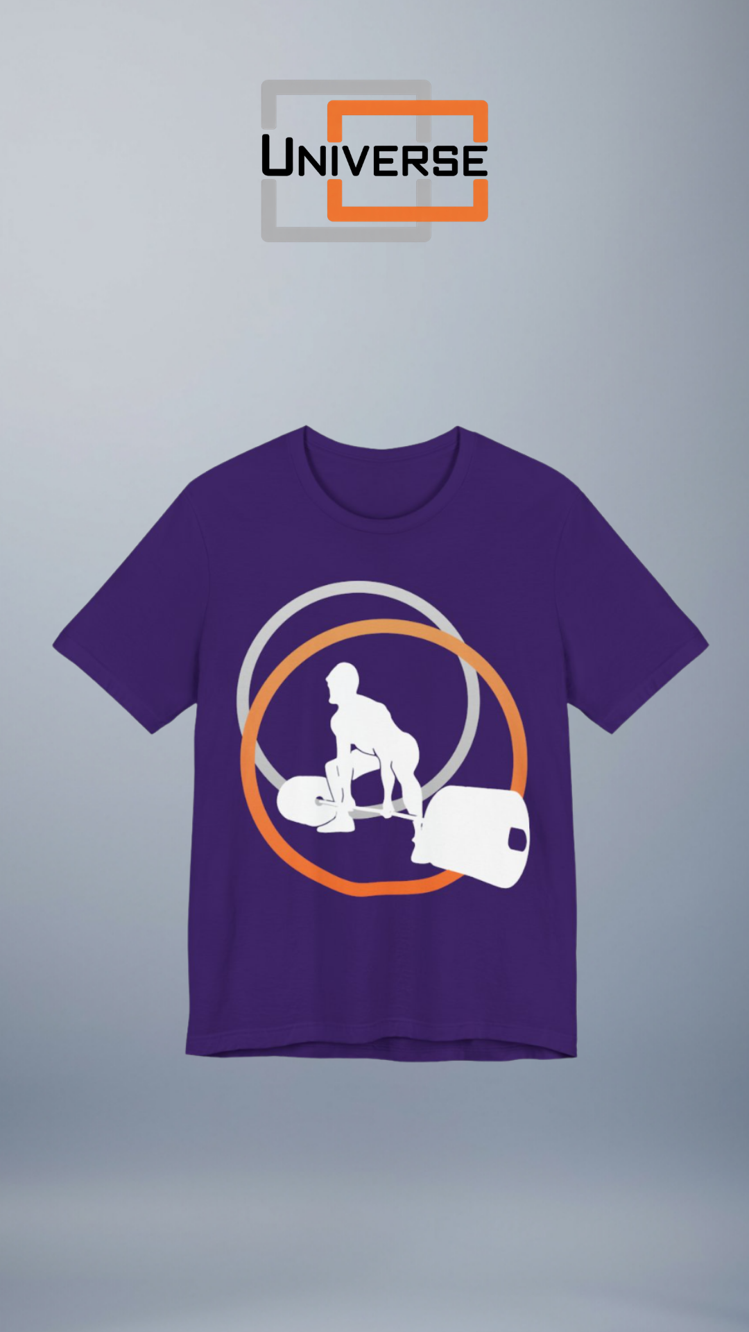 Minimal Deadlift Dark Branded Design Portrait — Universe Digital