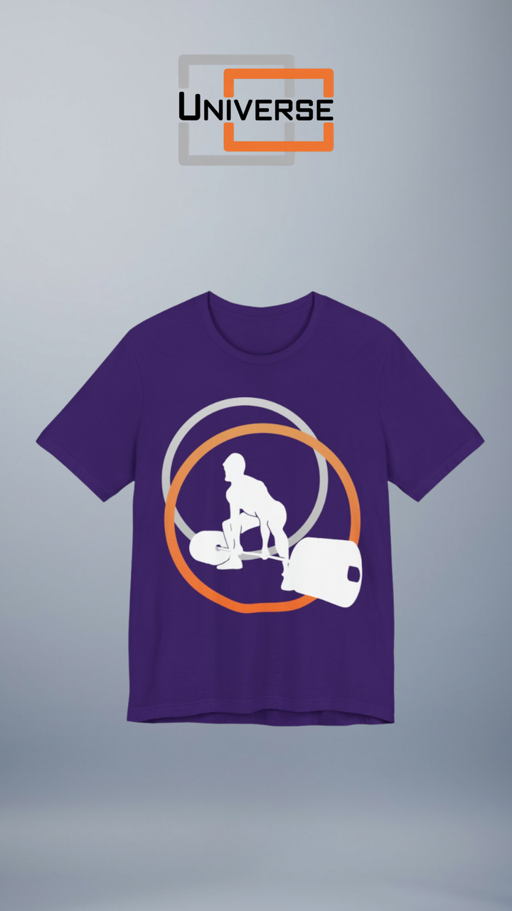 Minimal Deadlift Dark Branded Design Portrait — Universe Digital