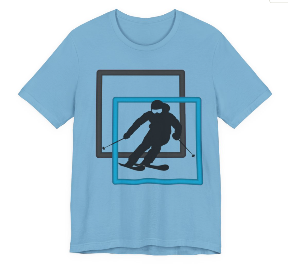 Minimal Downhill Skier Light Product Shot — Universe Digital