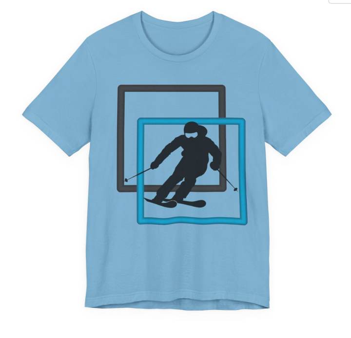 Minimal Downhill Skier Light Product Shot — Universe Digital