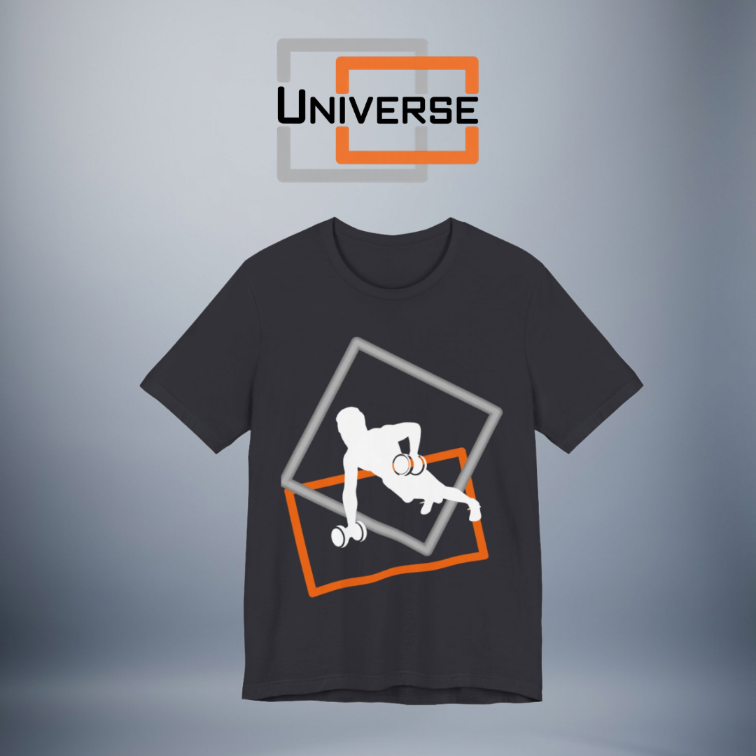 Minimal Dumbbell Row Dark Branded Design — Universe Digital