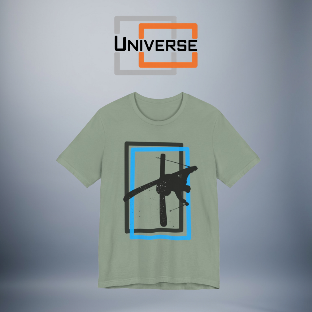 Minimal Freestyle Skier Light Branded Design — Universe Digital