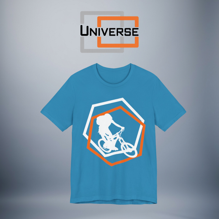 Minimal Mountain Biker Dark Branded Design — Universe Digital