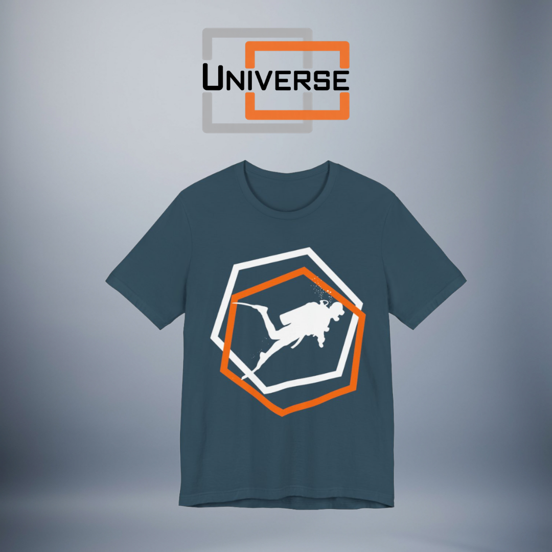 Minimal Scuba Diver Dark Branded Design — Universe Digital