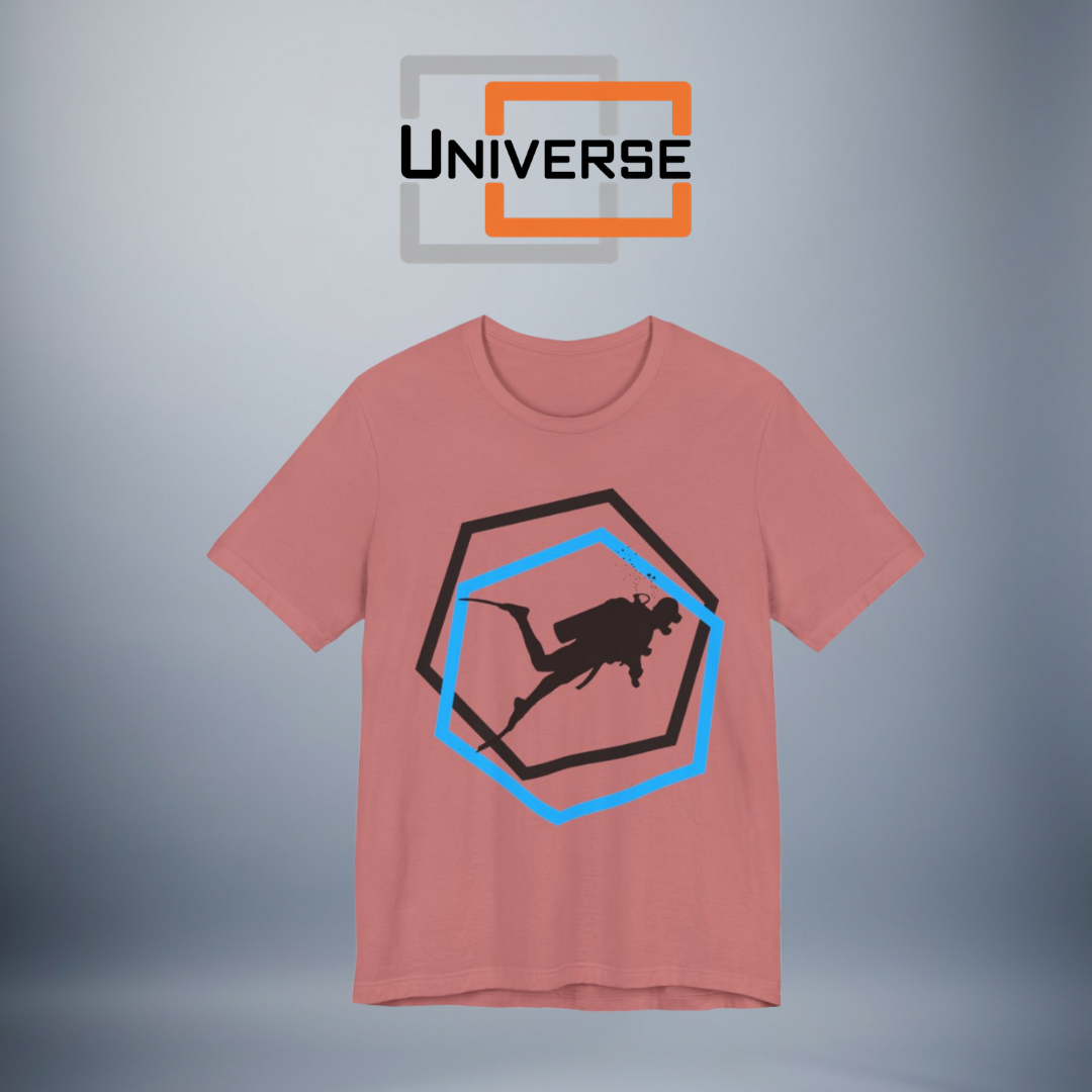 Minimal Scuba Diver Light Branded Design — Universe Digital