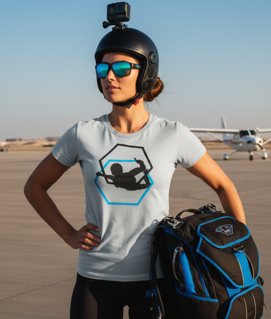 Minimal Skydiver Light Mockup — Universe Digital