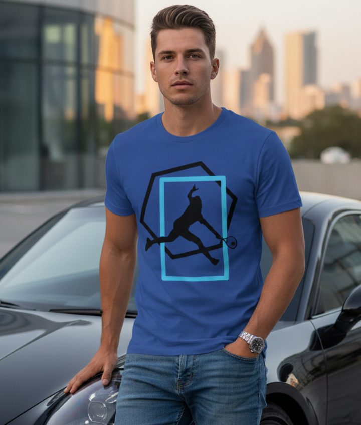 Minimal Tennis Man Light Mockup — Universe Digital