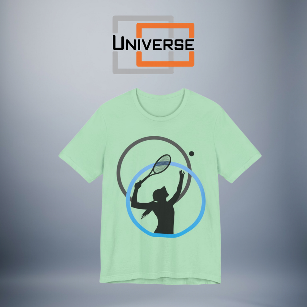 Minimal Tennis Woman Light Branded Design — Universe Digital