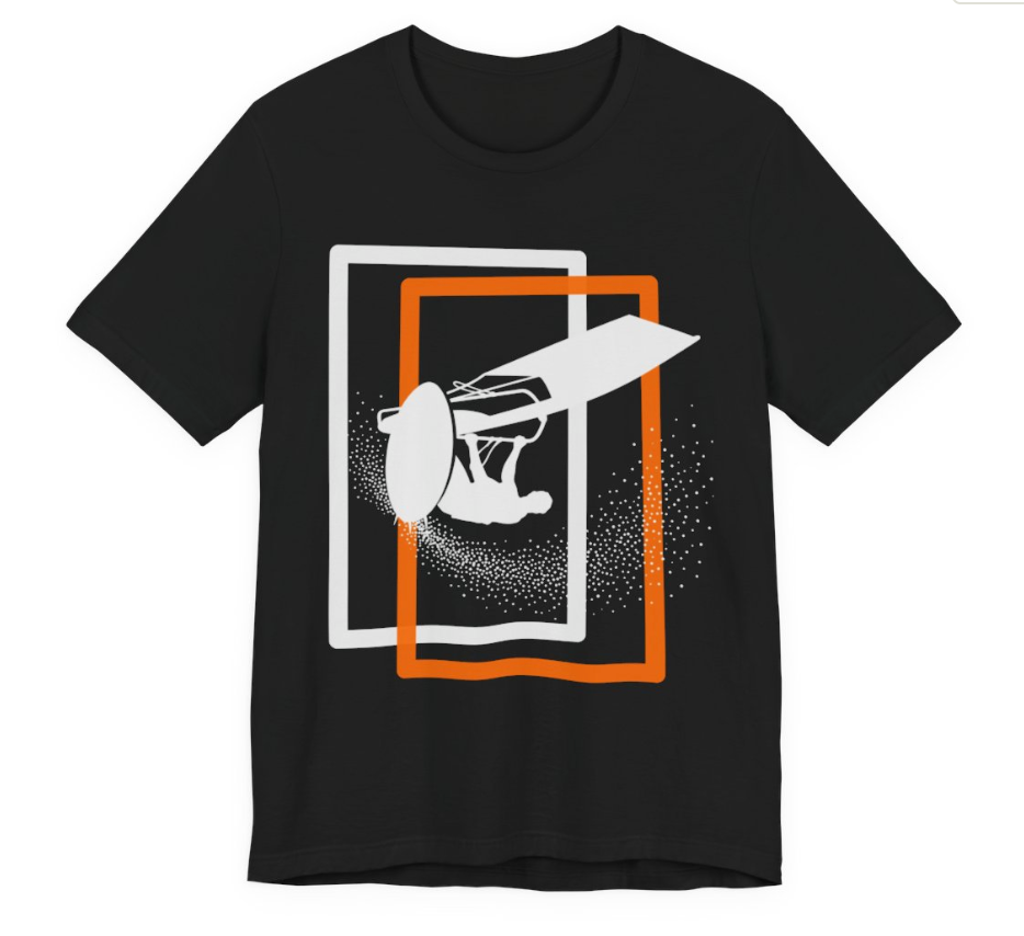 Minimal Windsurfer Dark Product Shot — Universe Digital