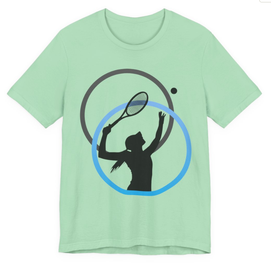 Minimal Tennis Woman Light | Universe